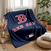 Boston Red Sox Flannel Fleece Blanket Cozy Warm Throw Blanket For Couch Bed Travel All Season Use