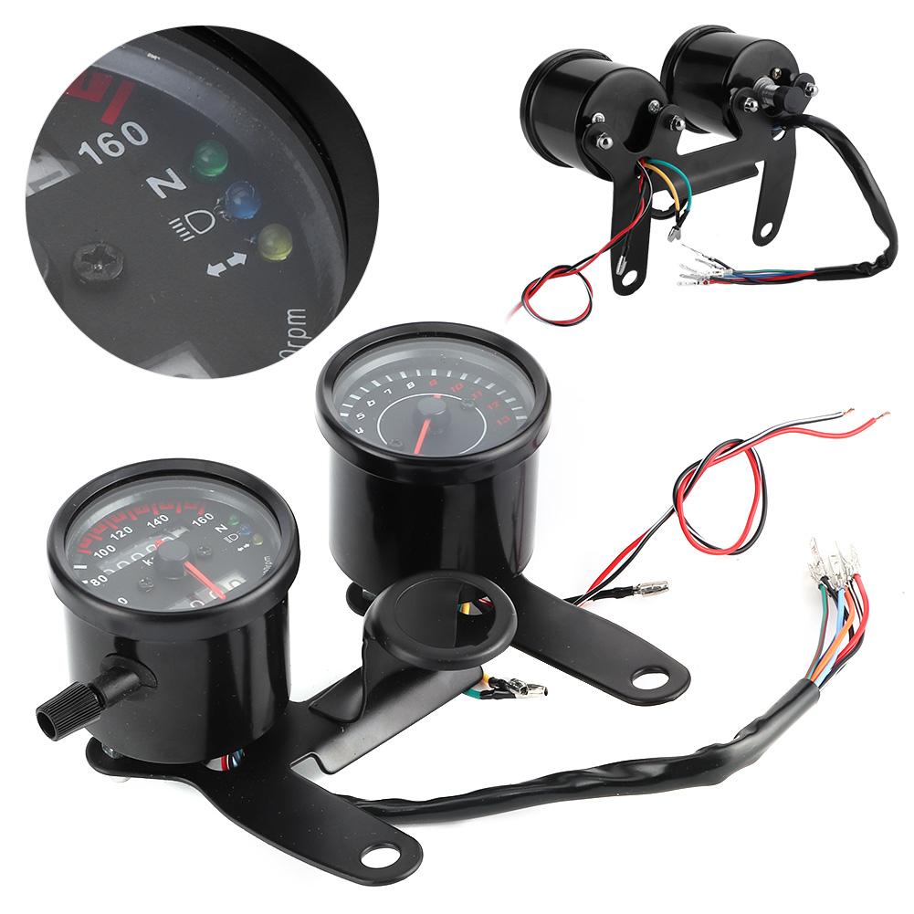 Универсальный мотоциклетный светодиодный одометр, тахометр, спидометр, прибор 12 В