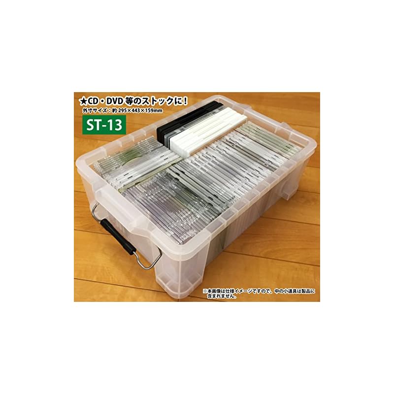 Пластиковый контейнер JEJ Astage, Сделано в Японии, ST Box №13, Штабелируемый, Прозрачный, Для предотвращения стихийных бедствий [Ширина 29,5 x Глубина 44 x Высота 16 см]