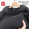 MINISO Men's Thick Fleece Lined Zip-Up Hoodie
