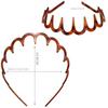 Resin Headwear Non-slip Wave Comb Headband New Hair Hoop  Women Gift