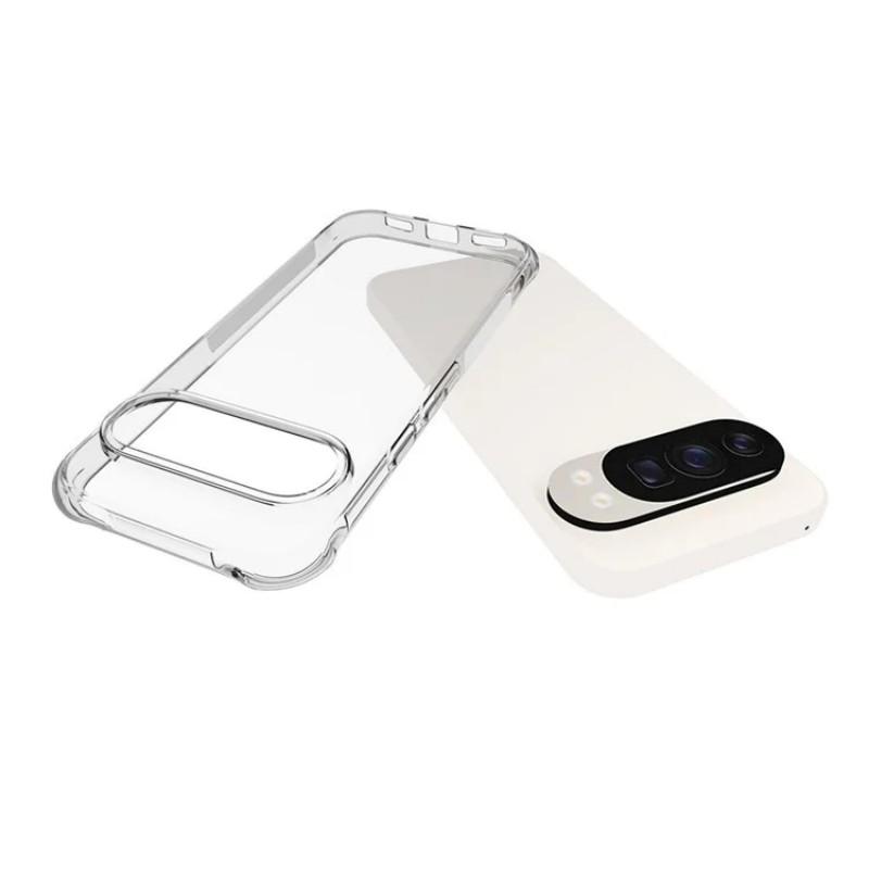 For Google Pixel 10 Pro/Pixel 10 Back Cover WANLONFENG TM Series 2.0mm Clear TPU Phone Case (Big Lens Hole)