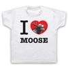 I Love Moose Animal Rights Lover Save The Animals Kids Childs T-Shirt