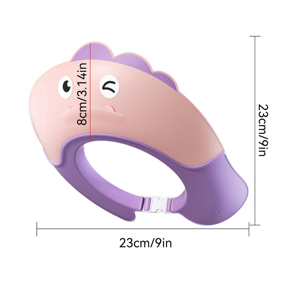 Baby Shampoo Cap Adjustable Dinosaur Shape Soft Shower Hat Head Eye Ear Shampoo Caps For Kids Ages 6 Months And Up Baby Bath