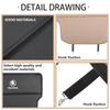VIJT4 Leather Anti-Kick Pad Car Waterproof Seat Back Protector Cover Storage Bag For Skoda Kamiq MK3 Roomster Rapid Kodiaq Karoq Fabia