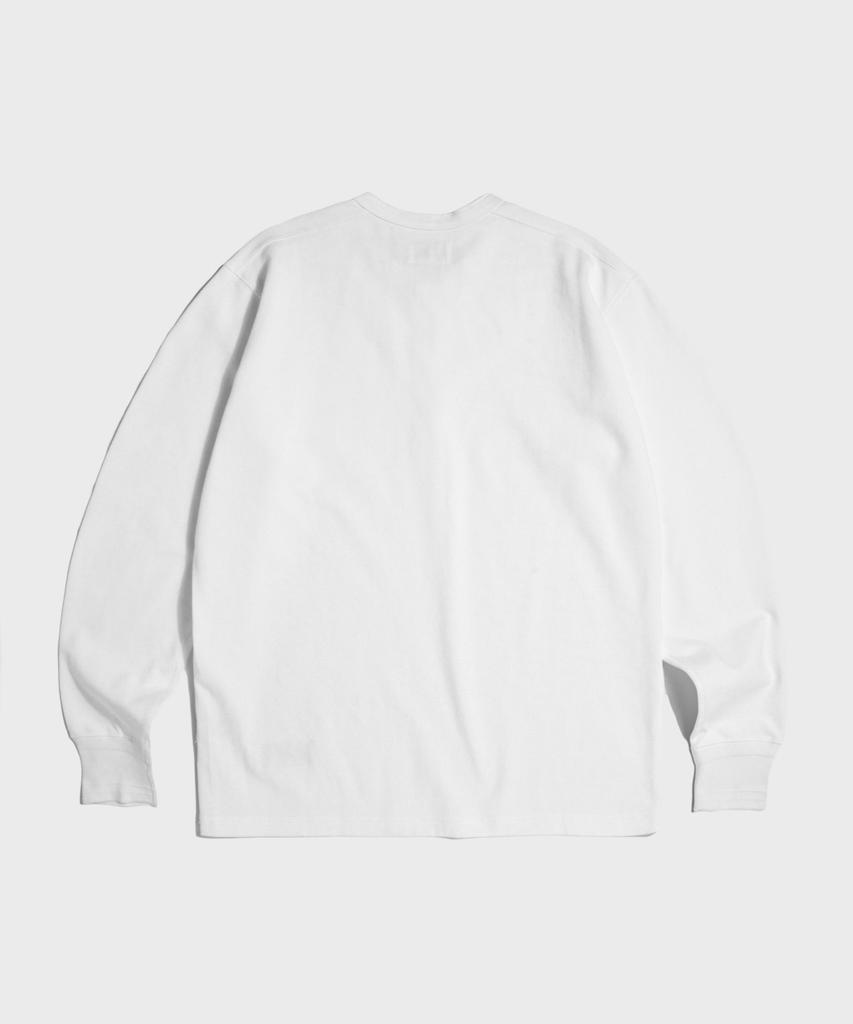 Беулонсеун Винтажная рубашка-henley с длинным рукавом Белая