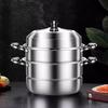 Yunshuang 304 Stainless Steel 3-Layer Steamer Pot