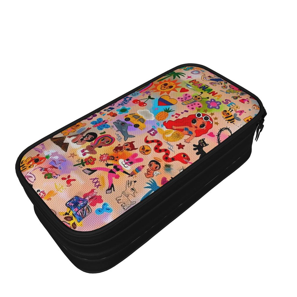 Singer Karol G Pencil Cases New Reggaeton Urban Pop Music Pen Box Bag Girls Boys Big Capacity Students School Gift Pencilcases