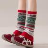 Теплые гетры на осень/зиму: Корейские вязаные носки Color Block - Женские гольфы в европейском стиле