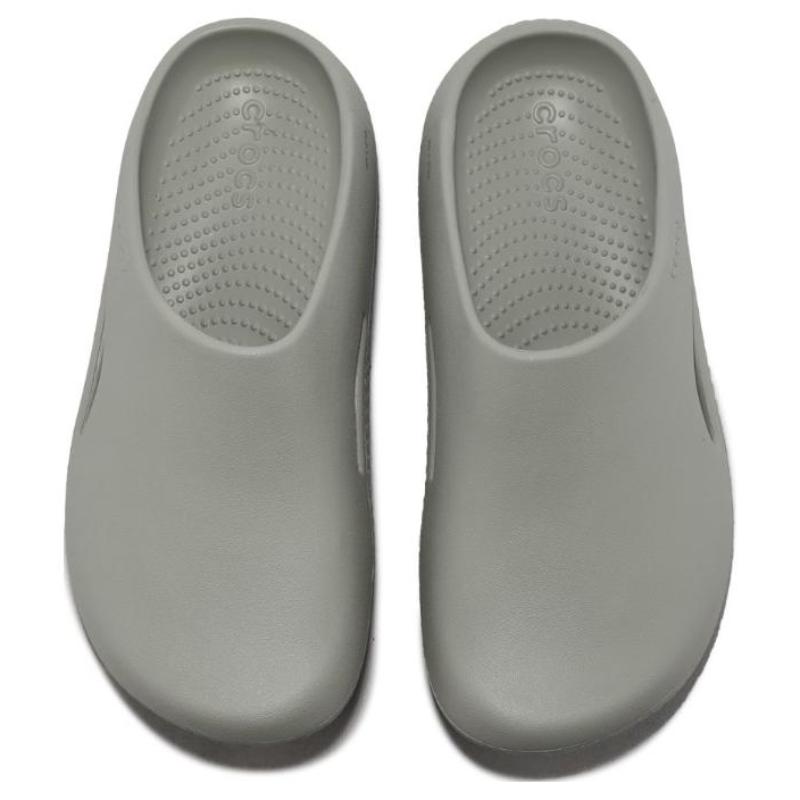 Crocs Восстанавливающие тапочки-сабо с закрытым носком, унисекс, серые.