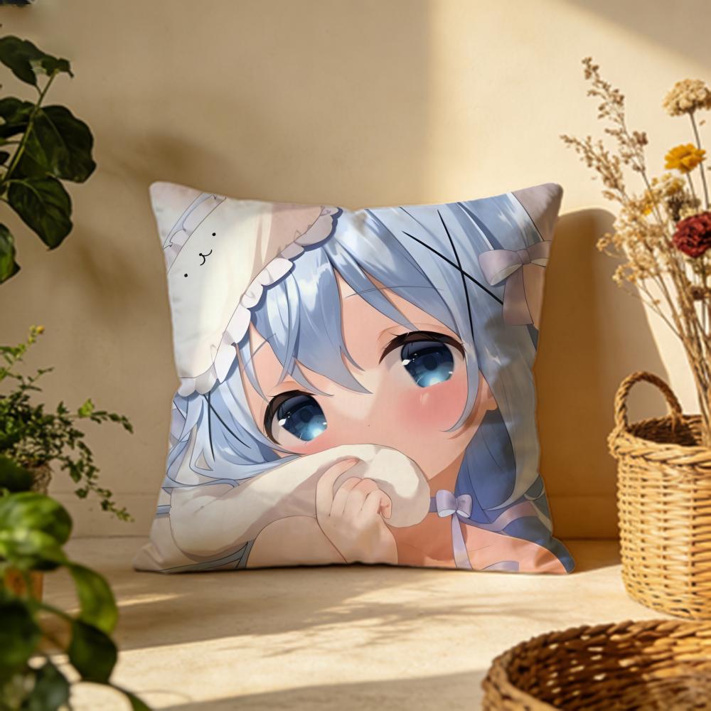 Fashion IIs the Order a Rabbitied Cushion Cover Versatile DoubleSided Pillow Case Fit for Sofa Bed Car  Daily Decor