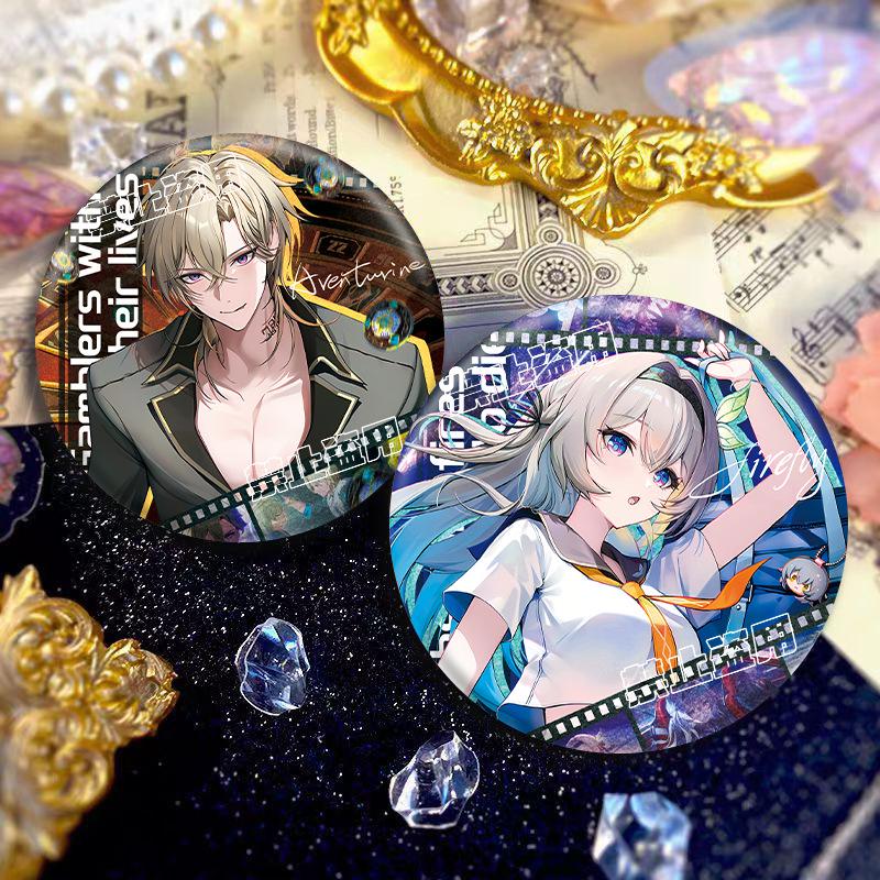 Honkai Star Rail Silver Onion Double Flash Firefly Badge - Anime Game Gift