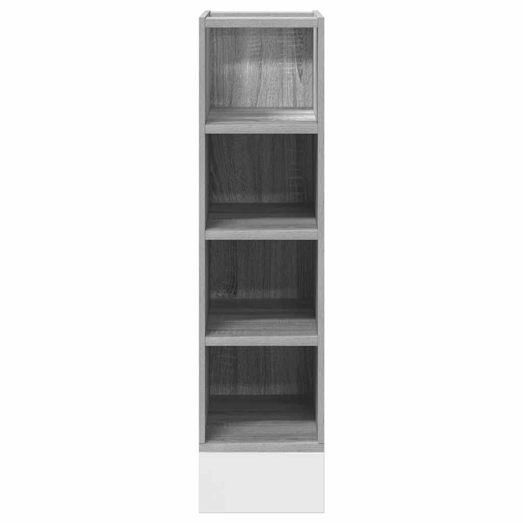 Vidaxl Szafka Dolna Szara Sonoma 20X44,5X81,5 Cm Drewno Klejone