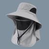 Summer Sun Hats UV Protection Outdoor Hunting Fishing Cap For Men Women Hiking Camping Visor Bucket Hat Neck Flap Fisherman Hat