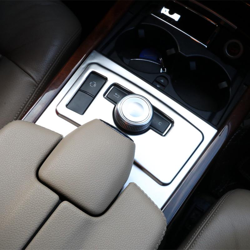 Подходит для 12-13 Mercedes-Benz E-Class E200L E260L E300L Панель мультимедиа центральной консоли Наклейка на интерьер