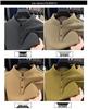 Men's German Velvet Two-Button Hoodie: Double-Sided, Chinese Style, Warm and Thickened, Autumn/Winter Casual Base Layer.