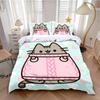 Exquisite cute Print Duvet Cover Set 3DP-Pusheens Cat 2/3pcs Bedding Set Single Double King Size Kids Boy Girl Bedroom Decor