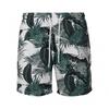 Urban Classics Mens Palm Leaf Swim Shorts