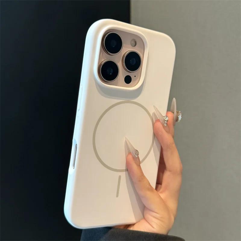 Оригинальный чехол из жидкого силикона MagSafe для iPhone 17 Pro 16 15 Plus 14 13 12 11 Pro Max Air Магнитная беспроводная зарядка Резиновая крышка