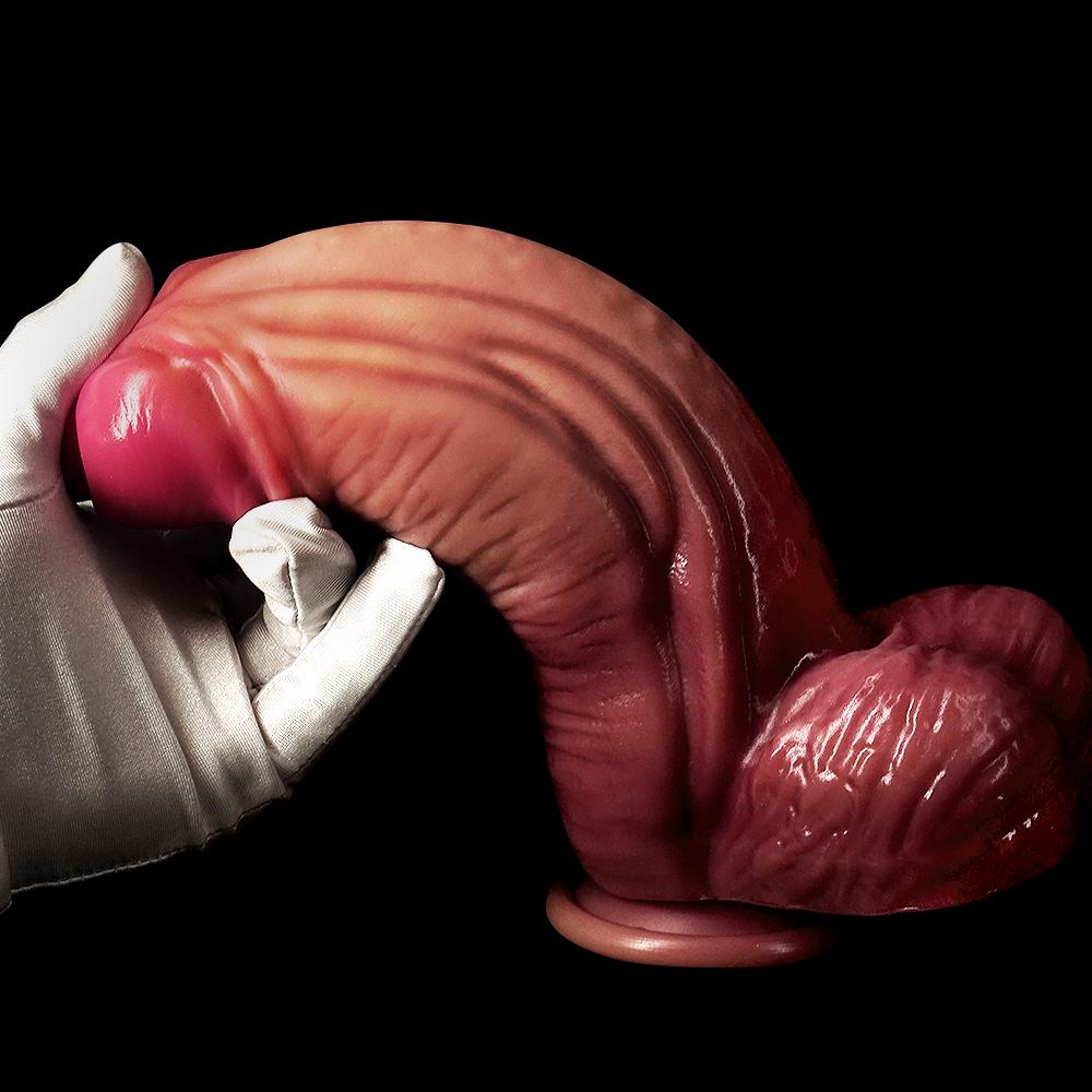 Толстый мальчик, супер толстый, длинный, двухслойный, жидкий силиконовый фаллоимитатор, искусственный пенис, большой пенис для мужчин и женщин, секс-игрушки для мастурбации