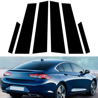 6 шт./комплект Подходит для Opel Insignia 2017-2022/Buick Regal 2017-2023 Автомобильные стойки кузова Накладки на оконные проемы Дверные накладки Комплект наклеек Глянцевые черные Аксессуары