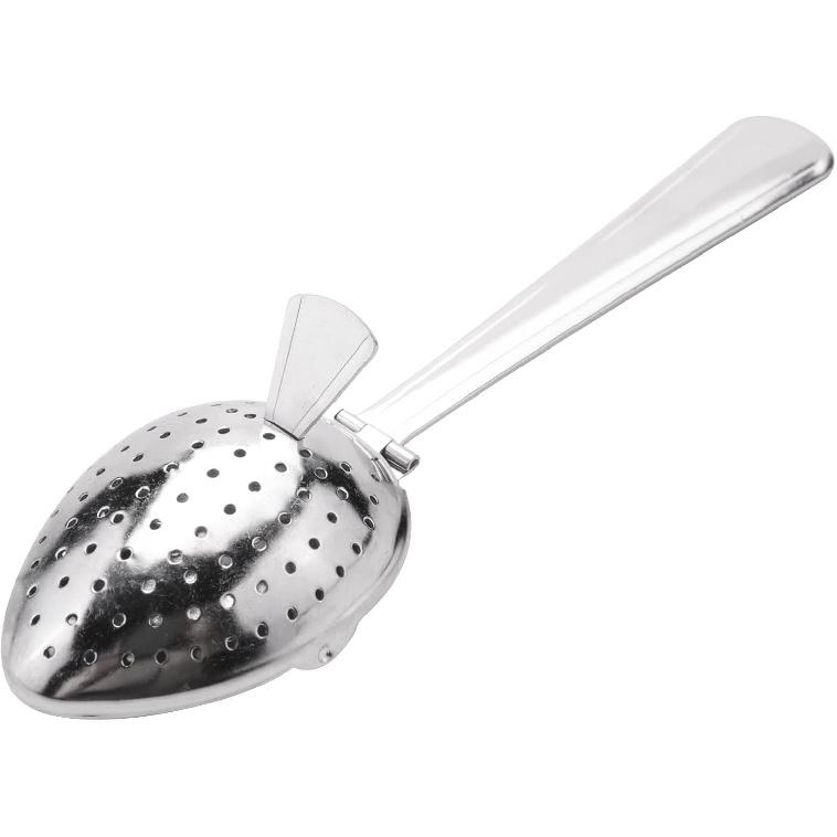 1pc Silver Stainless Steel Tea Infuser Strainer Spoon Loose Leaf Filter Herbs Spice NEW!Tea Strainers and Filters About 15cm in length