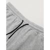 Men's Cross Pattern Letter Printed Drawstring Waistband Casual Black Sports Pants, Fashionable Straight Tube Streetwear Design