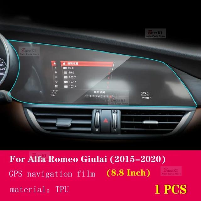 For Alfa Romeo Giulia 2015- Car GPS Navigation Protective Film LCD Screen TPU Cover Anti-Scratch Screen Protector 8.8 Inch