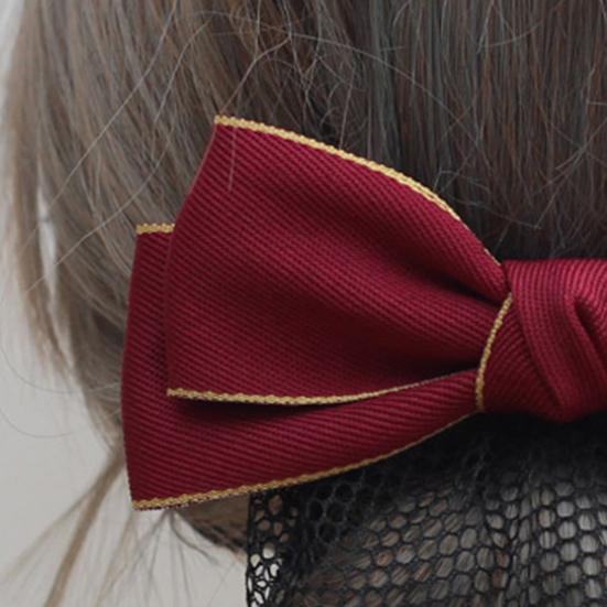 Заколка для волос атласный бантик декор сетка для волос банковский работник заколка для волос универсальное украшение для волос аксессуар для волос