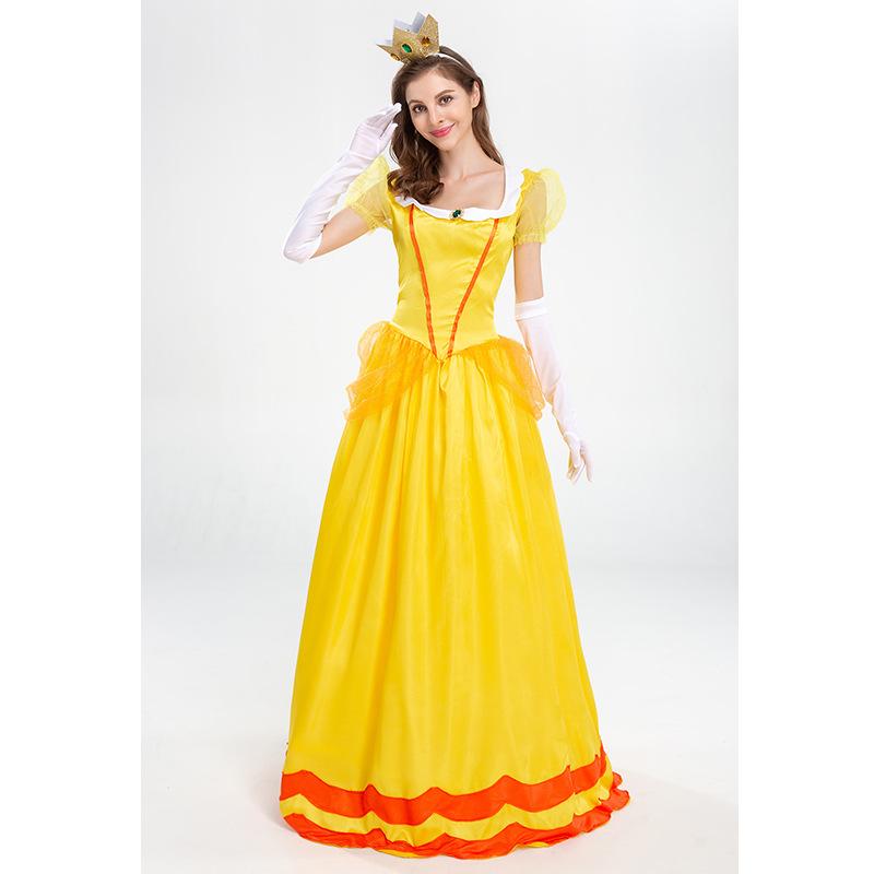 Cosplay new Super Mario princess pink pricess stage dress party dress performance costume