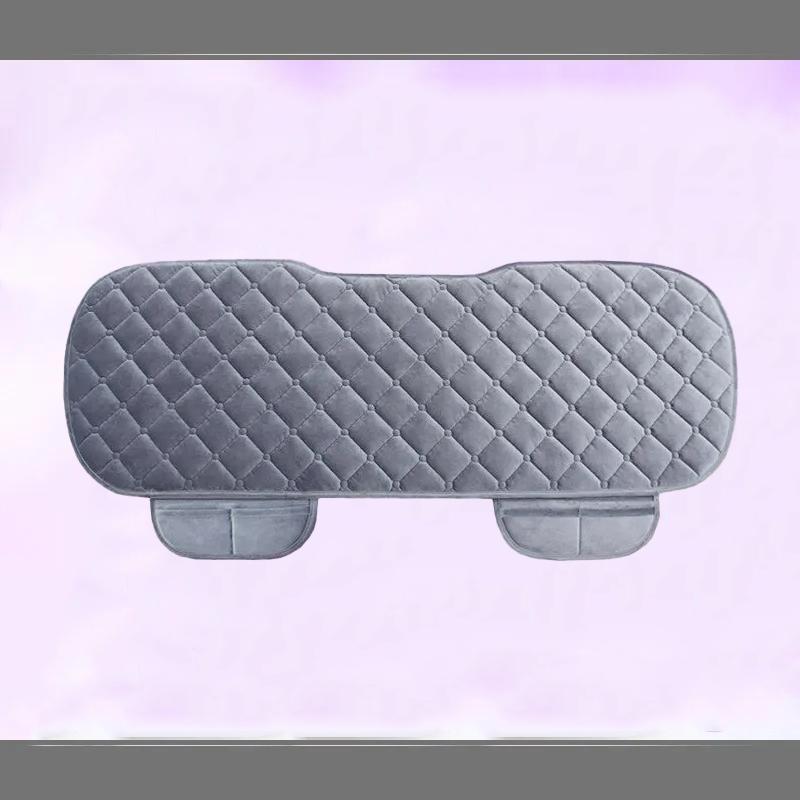 Универсальный противоскользящий теплый зимний чехол для сиденья внедорожника, подушка для переднего и заднего сиденья, льняная подушка, дышащий защитный коврик, автомобильные аксессуары