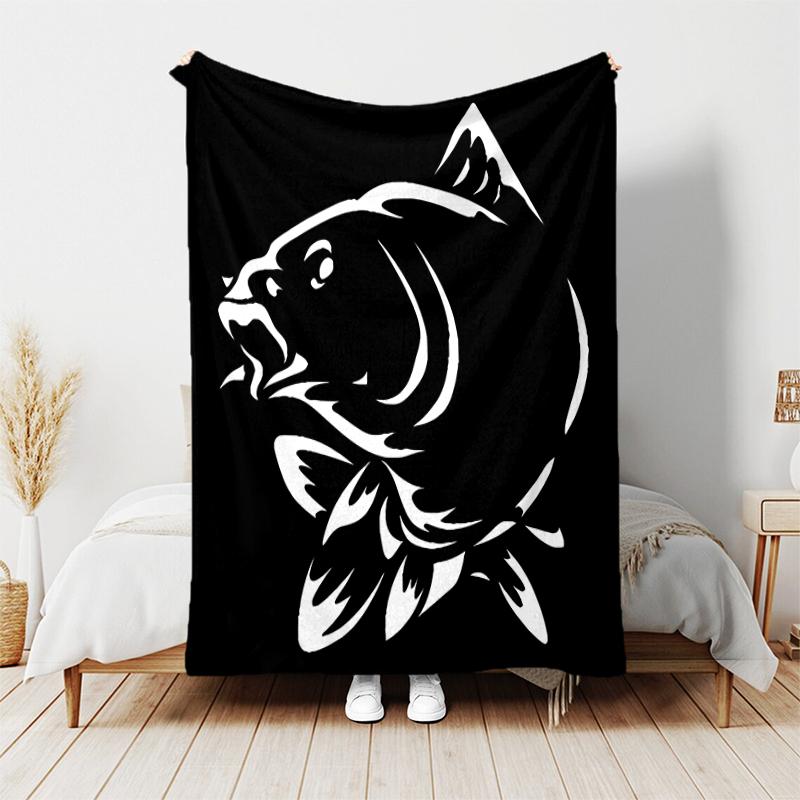 1pc Blanket Nash Tackle Print Design, Lightweight Blanket for Sofa, Bed- Soft &Warm, Gift for All Seasons like Christmas, Halloween