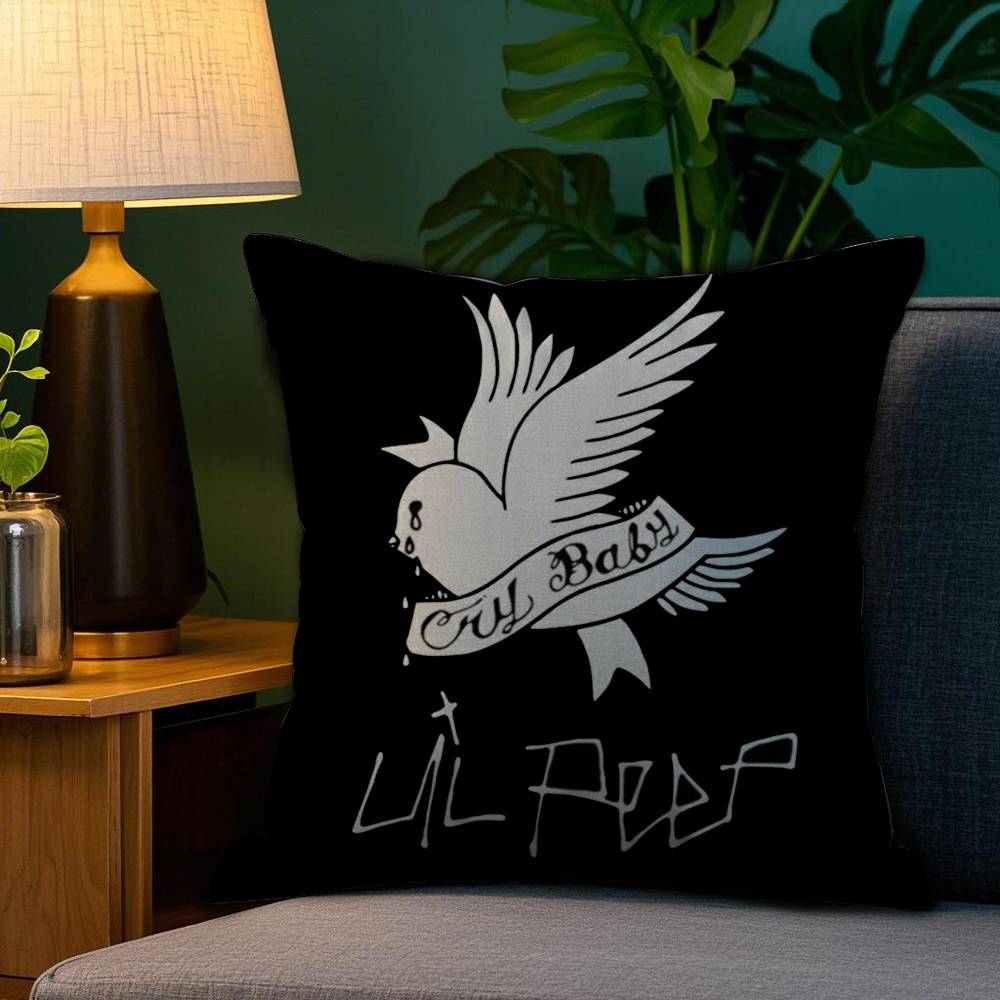 L-Lil Peep H-Hell Boy Pillow Case Plush Fabric Soft Double Sided Print Home Sofa High Quality Cushion Cover Throw