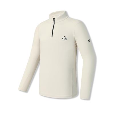 Fila Мужские футболки Explorer Streptopelia Белый WT Воротник-стойка Умеренный Прямой крой A11M537206F-WT