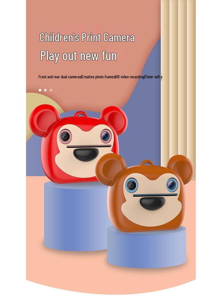 Children's HD Instant Digital Camera for Photos and Videos - Perfect Student Birthday or Festival Gift