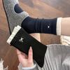 Модные милые носки до середины голени с бантом, утолщенные, удобные, длинные, теплые, с рюшами, женские
