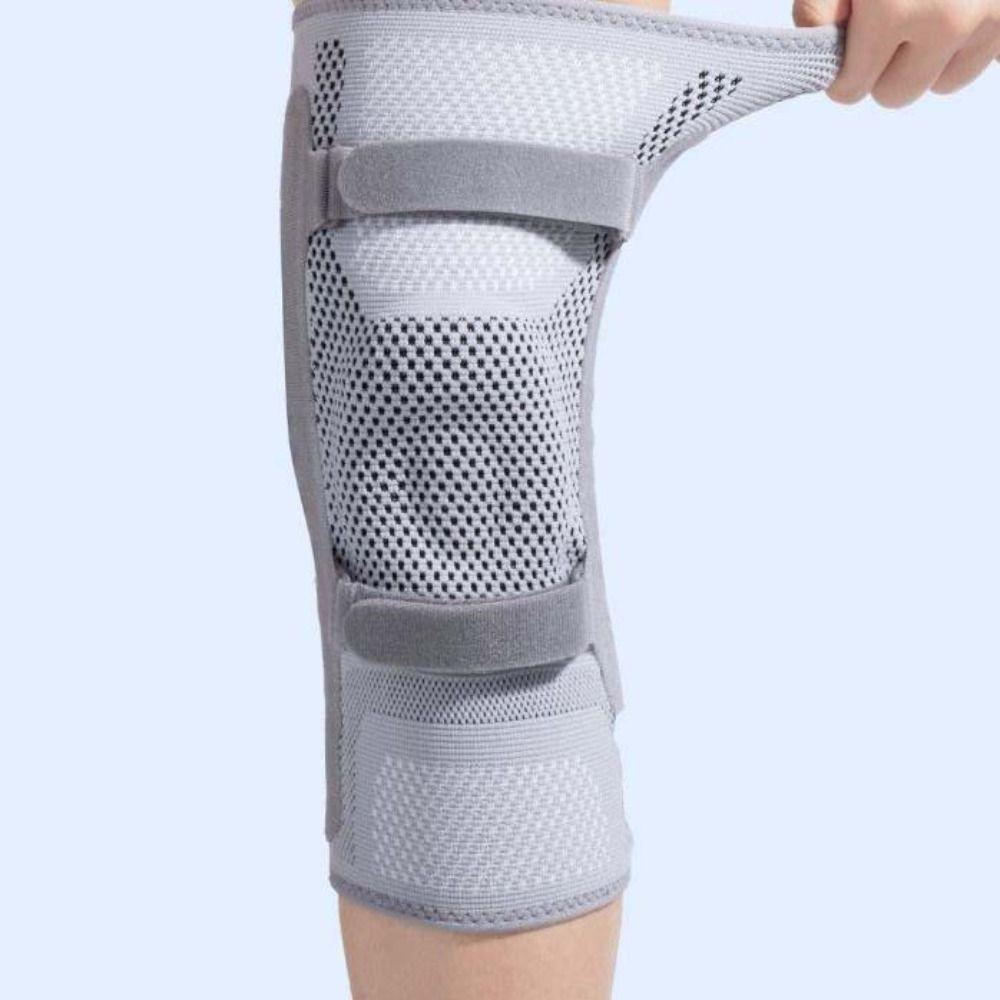 Leg Brace Protector Nylon Knee Brace Breathable Silicone Patella Strap Sports Knee Pads Fitness