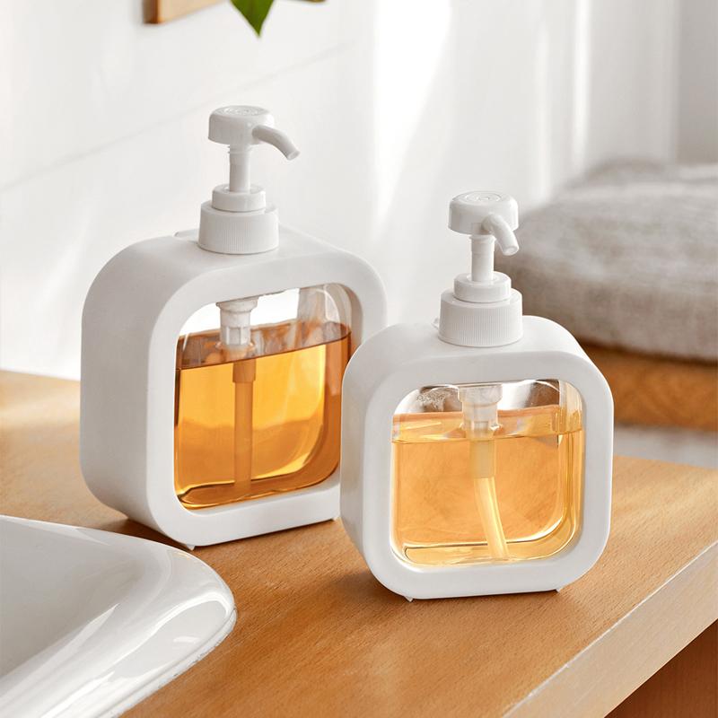 Дозаторы для мыла для ванной комнаты, 300/500 мл, многоразовый лосьон, шампунь, держатель для геля для душа, портативный дорожный дозатор, пустая бутылка с насосом для ванны