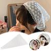 White Woven Floral Lace Hair Scarf Wraps Women Retro Headband Triangle Hair Hat Travel Photo Ac C7X8