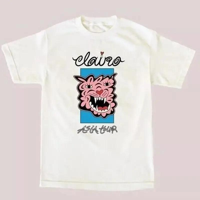 Vtg Clairo Asia Tour 2019 Heavy Cotton White Full Size T Shirt