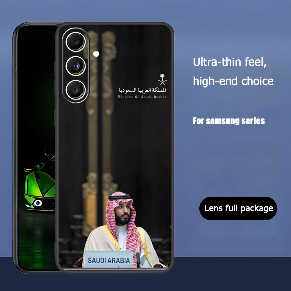 Чехол для телефона Salman Саудовская Аравия emblem Для Samsung Galaxy S26 S25 S24 S23 S22 S21 Plus Ultra Note20 Мягкий Черный