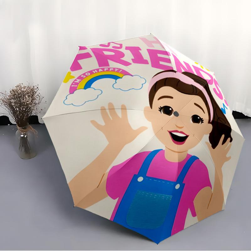 Ms Rachel Fashionable Automatic Opening/Closing Folding Umbrella. Portable and Foldable, Ideal for Gift, Travel, and Daily Use.