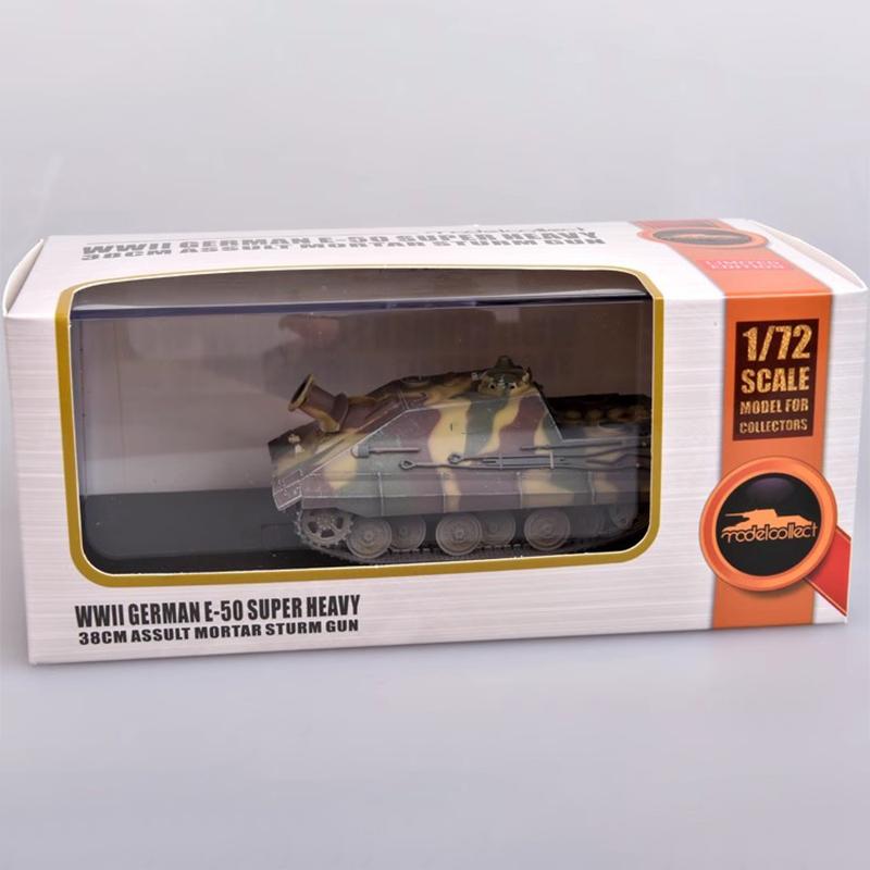 Original 1:72 Scale Assault Tiger E50 Simulation Plastic Tank Model Collection Decoration Toy Gift Souvenir Display