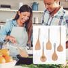 Деревянные ложки для приготовления деревянной кухонной утвари и держателя для посуды, лопаточка включает в себя ложку, лопаточку и ложку с длинной ручкой