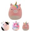 Soft Plush Unicorn And Cow Pillow Cushion Cartoon Animal Stuffed Toy For Girls 35cm