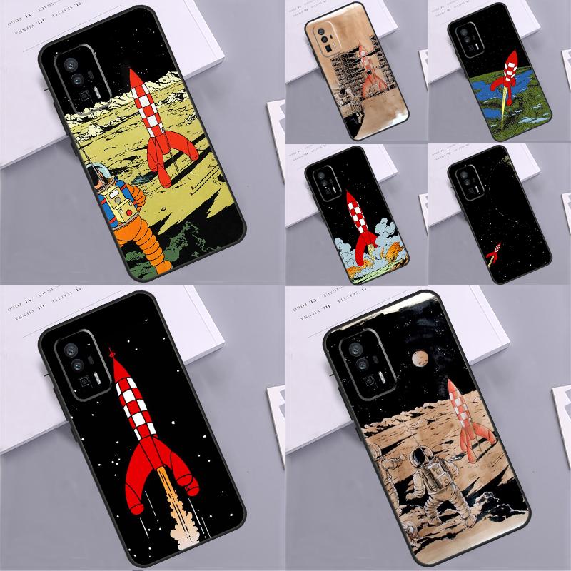 Мультяшный чехол-ракета для Xiaomi 14T 11T 12T 13T Pro 13 14 15 Ultra POCO X7 Pro X3 X5 X6 F5 F6 M6 Pro Funda