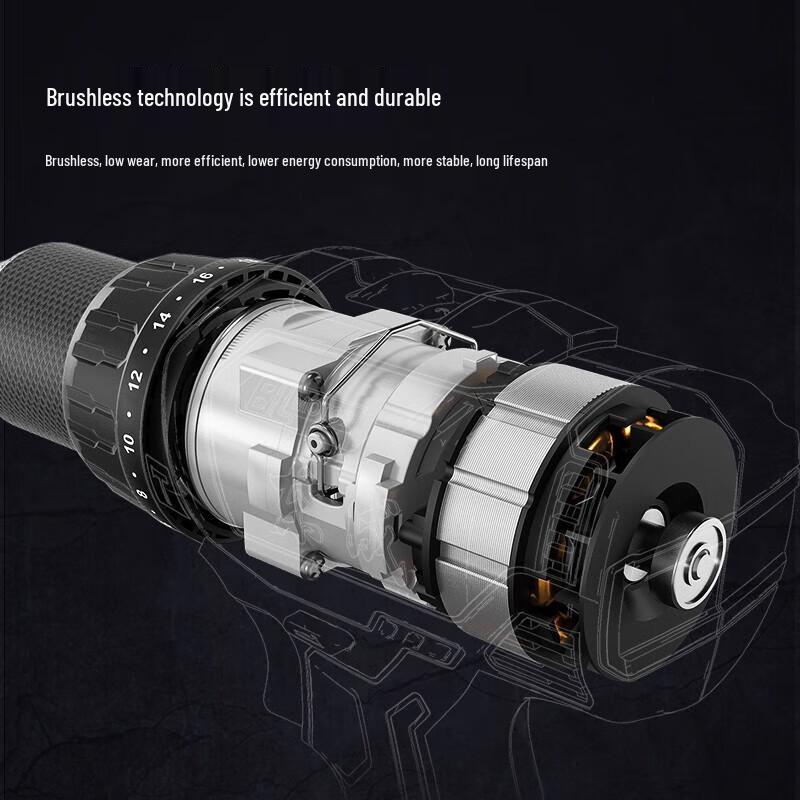 Бесщеточная аккумуляторная дрель-шуруповерт Dongcheng 20V, штепсель CN (адаптер в комплекте)