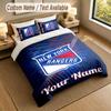 Bedding Set 1 Duvet Cover 2 Pillowcases New York Rangers Print Soft Bed Linen Bedroom Decor