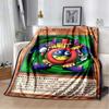 Anime Yu Gi Oh Card Throw Blanket Blue Eyes White Dragon Anime Cartoon Soft Plush Blanket Bedroom Bedspread Home Decor