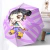 K-POP Anime Girls Group Themed Automatic Opening and Closing Umbrella - 8 Ribs, Suitable for Leisure and Going Out, Outdoor Accessory, Gothi